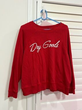 Red 'Dry Goods' Graphic Sweatshirt